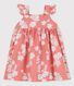 Vestido de popelina con estampado hawaiano para bebé