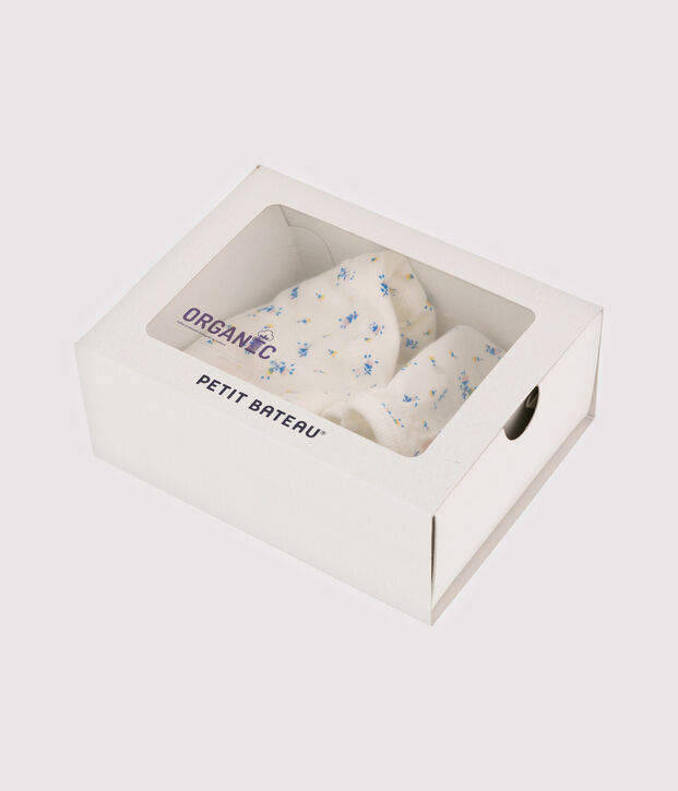 Juego de gorrito de reci&eacute;n nacido y manoplas de punto para beb&eacute; multicolor