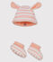 Gorro y patucos de rayas para bebé unisex variante 3