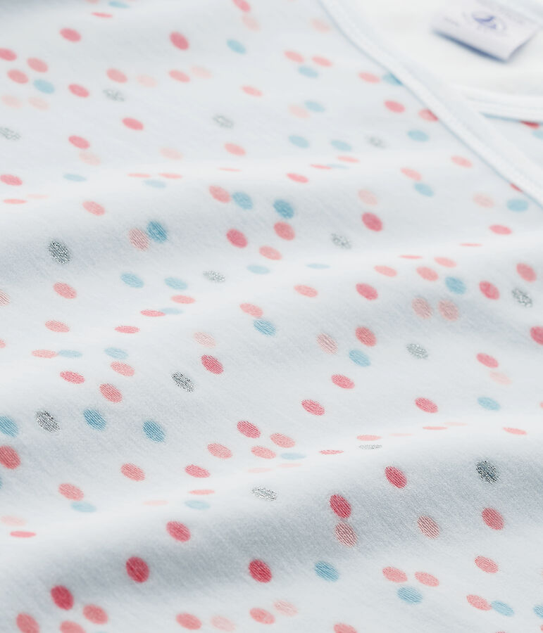 Pijama de terciopelo para ni&ntilde;a azul BOCAL/blanco MULTICO