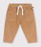 Pantal&oacute;n de terciopelo liso para beb&eacute; LATTE