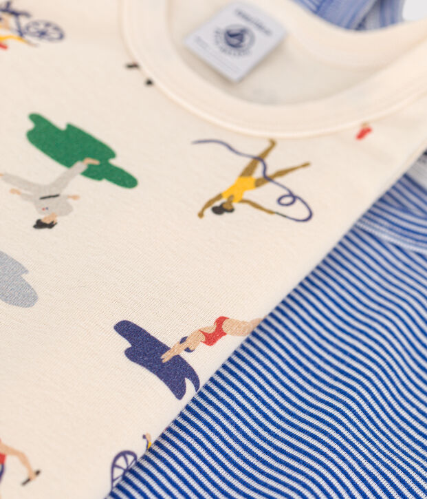 Juego de 2 camisetas de tirantes infantiles de algod&oacute;n multicolor