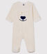 Mono pijama de bebé de ositos de tejido polar