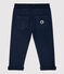 Pantalón de muletón de bebé. azul SMOKING