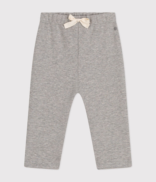 Pantal&oacute;n de felpa para beb&eacute; gris