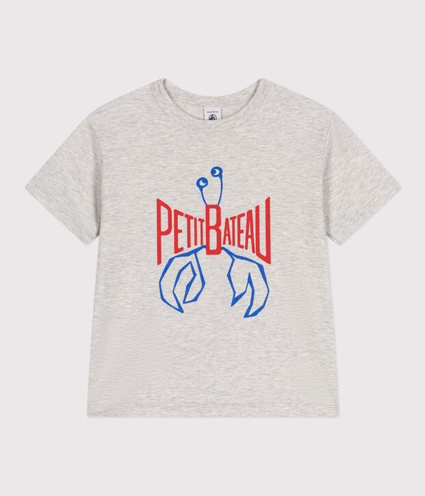 Camiseta infantil de manga corta de algod&oacute;n con estampado BELUGA CHINE