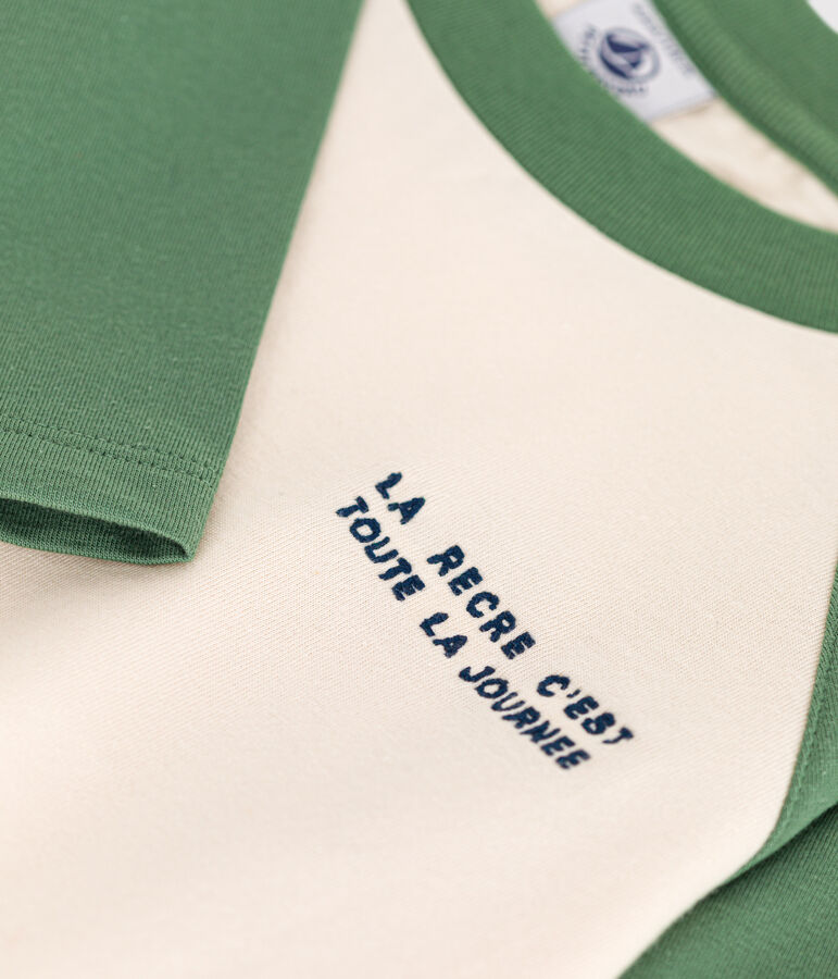 Camiseta de manga larga de punto fino para ni&ntilde;o AVALANCHE/ PALMERAIE