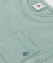 Camiseta infantil lisa de manga corta de algodón verde PAUL