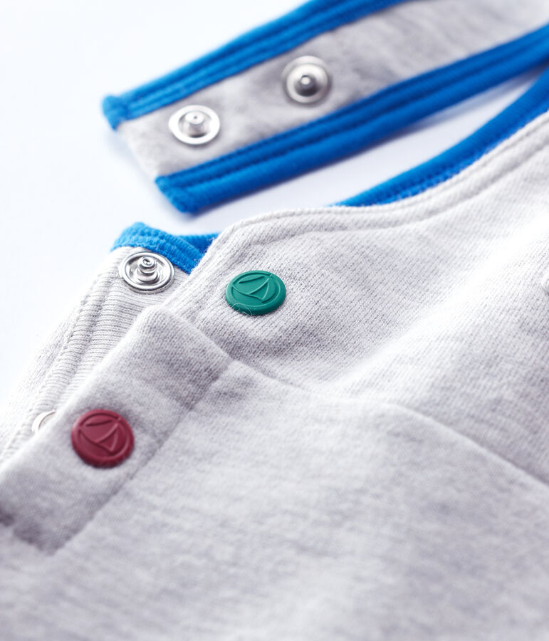 Peto de mulet&oacute;n de beb&eacute;. gris