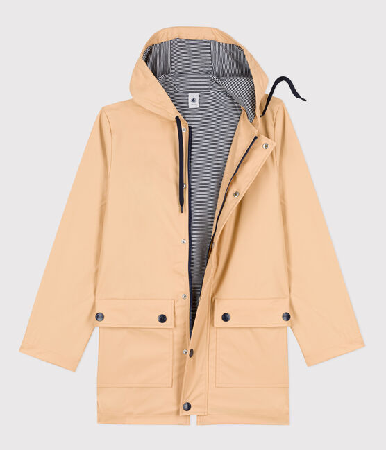 Chubasquero icónico de material reciclado y algodón ORGÁNICO beige TRENCH