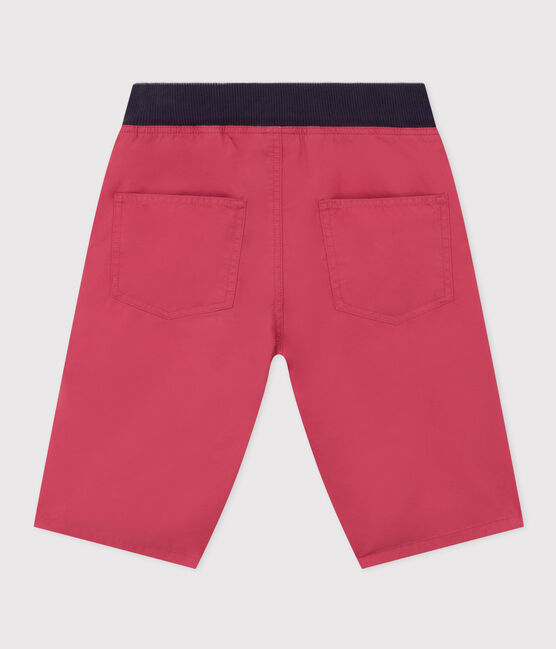 Bermudas de sarga de algodón para niño rosa PAPI