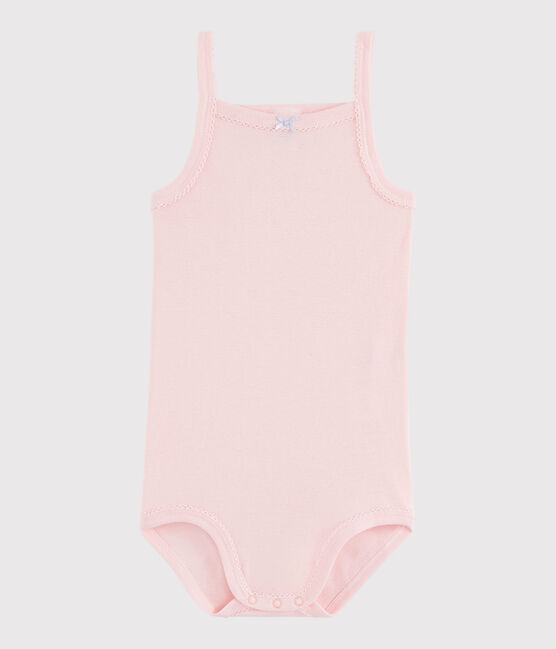 Bodi de tirantes de bebé de niña rosa MINOIS