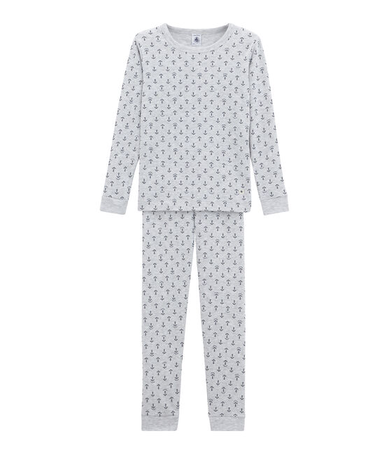 Pijama para niño gris POUSSIERE/azul MEDIEVAL