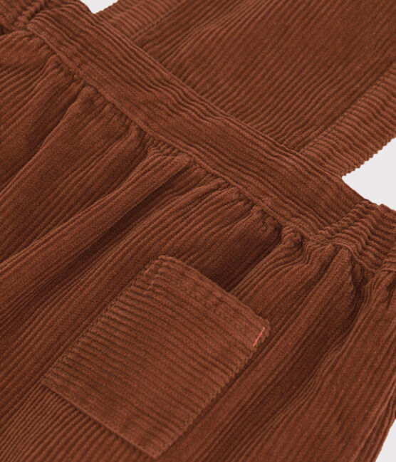 Vestido sin mangas de pana para bebé marron CINA