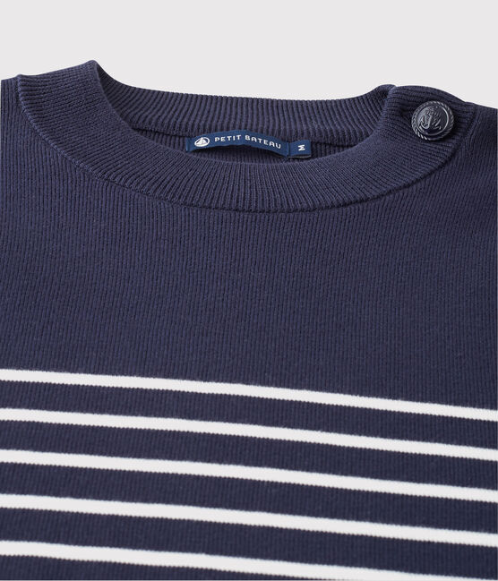 Jersey marinero para hombre azul SMOKING/blanco MARSHMALLOW