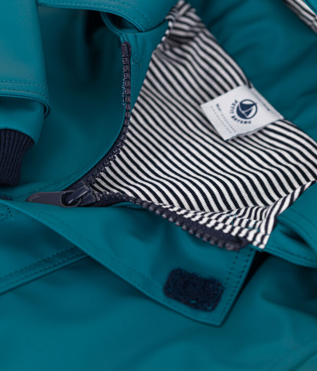 Impermeable ic&oacute;nico para beb&eacute; verde