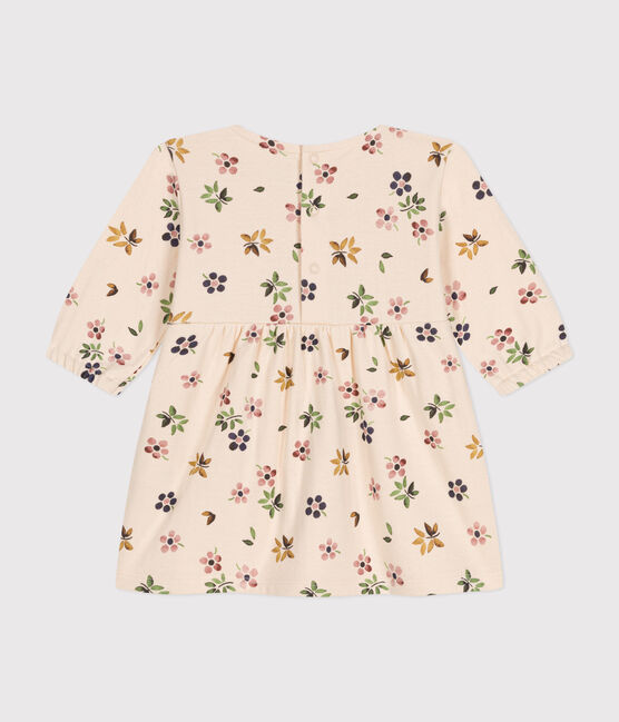 Vestido de manga larga de túbico para bebé blanco AVALANCHE/ MULTICO