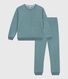 Pijama liso de rizo de algodón para mujer