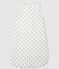 Saco de punto de tejido acanalado para bebé blanco MARSHMALLOW/gris GRIS/ MULTICO