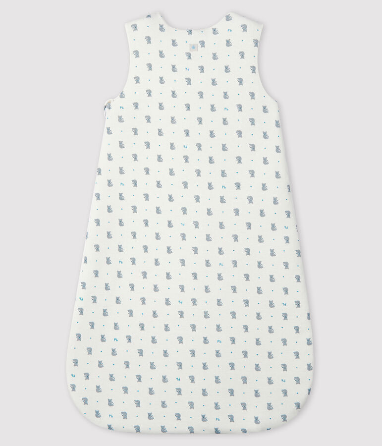 Saco de beb&eacute; de algod&oacute;n org&aacute;nico blanco/gris/multicolor