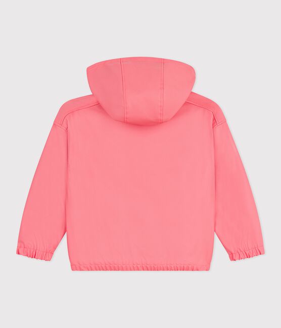 Cazadora infantil lisa de PU rosa FLAMAND