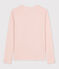 Camiseta de algodón L'ICONIQUE con cuello redondo para mujer rosa SALINE
