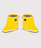 Patucos tipo botas de agua amarillo JAUNE