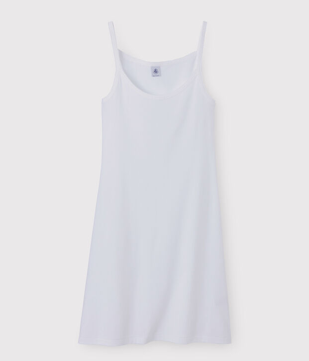 Vestido de tirantes para mujer blanco