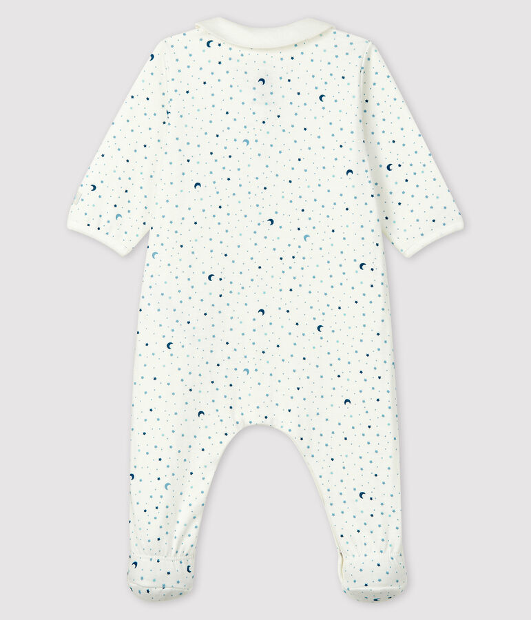Pijama noche estrellada de t&uacute;bico para beb&eacute; ni&ntilde;o blanco/multicolor