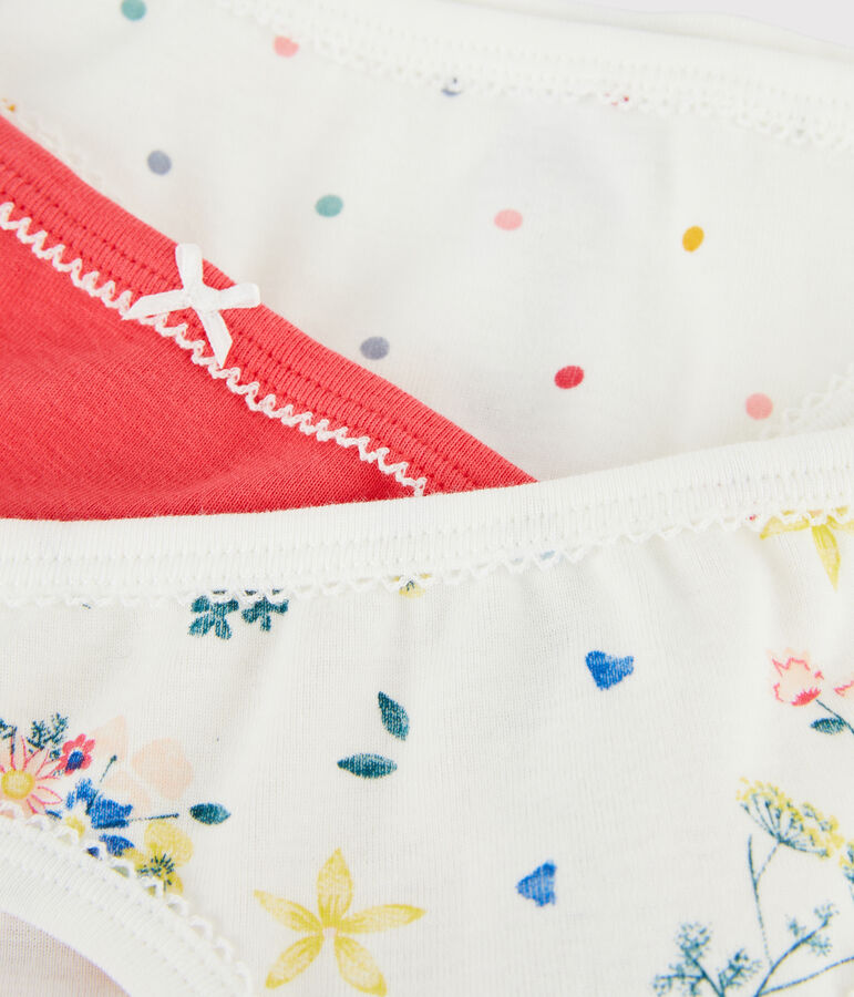 Tres braguitas para ni&ntilde;a multicolor