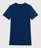 Camisón de algodón de manga corta para mujer azul INCOGNITO