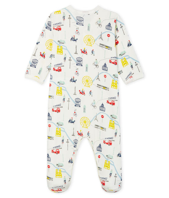 Pijama de punto para bebé niño blanco MARSHMALLOW/blanco MULTICO