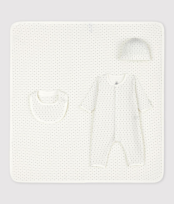 Estuche de regalo para recién nacido blanco con estrellas de bebé de algodón ecológico variante 1
