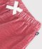 Pantal&oacute;n de terciopelo liso para beb&eacute; rosa