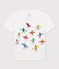Camiseta de algodón orgánico de niño/niña blanco ECUME