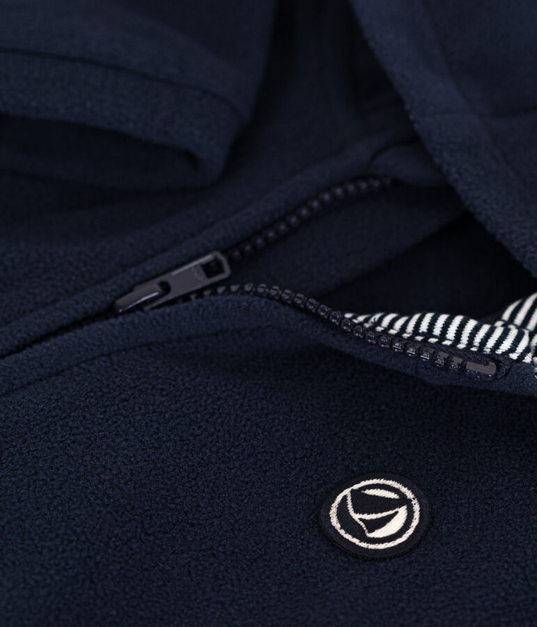 Sudadera de tejido polar para beb&eacute; azul