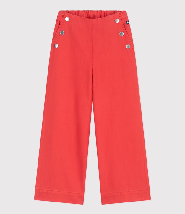 Pantal&oacute;n denim infantil rojo