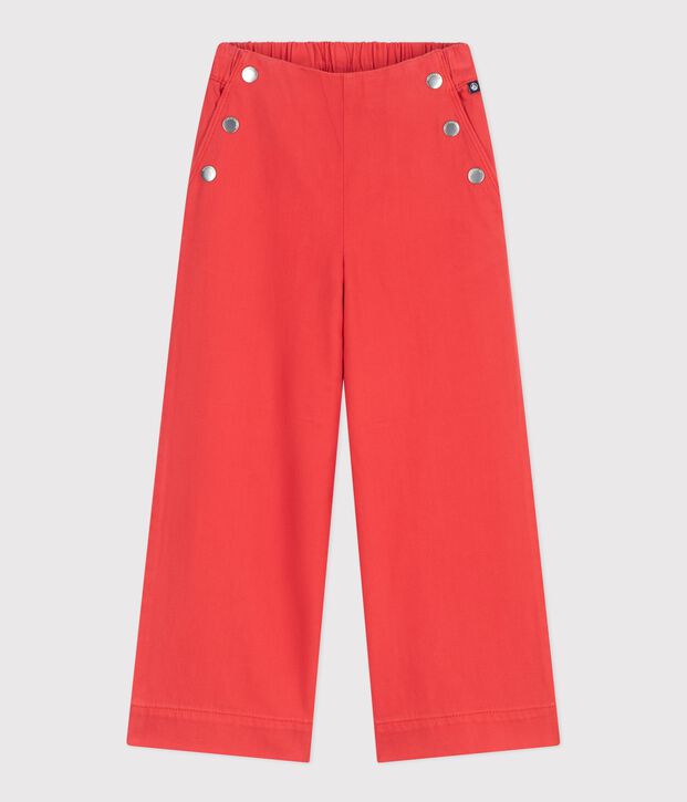 Pantal&oacute;n denim infantil rojo