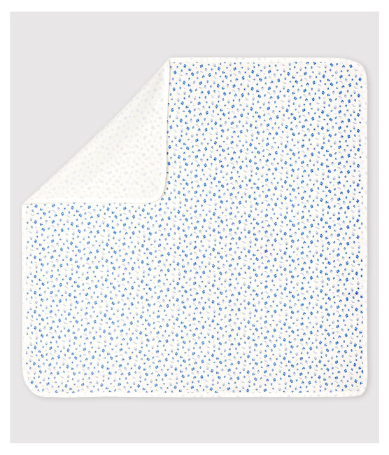 Muselina de maternidad de algodón ecológico de bebé blanco MARSHMALLOW/azul COOL
