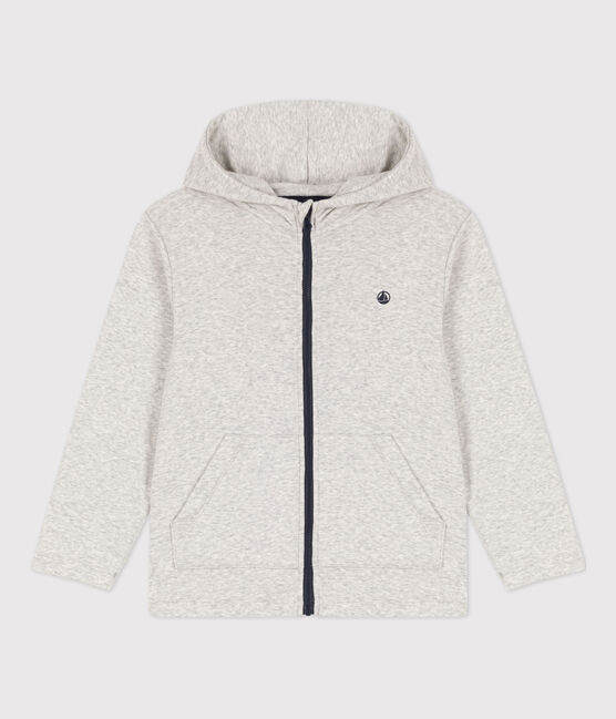 Sudadera con capucha y cremallera de niño gris BELUGA CHINE