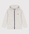 Sudadera con capucha y cremallera de niño gris BELUGA CHINE