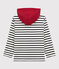 Sudadera de algodón con capucha infantil unisex blanco MARSHMALLOW/azul SMOKING