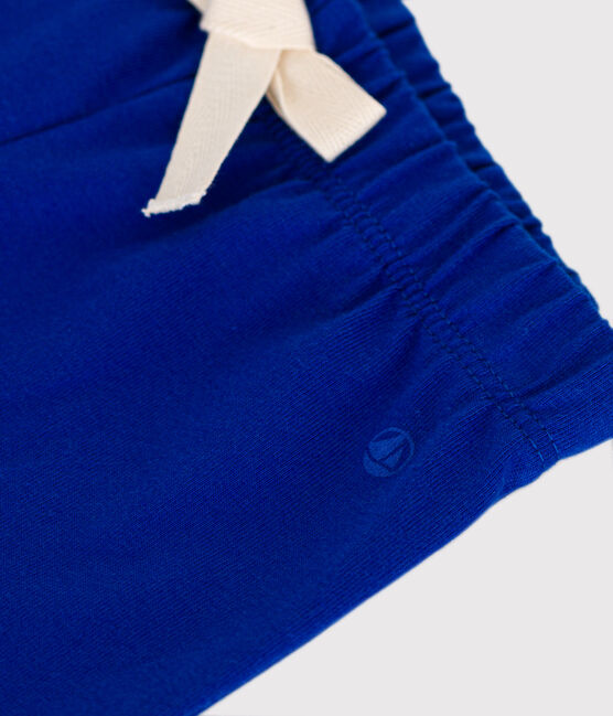 Pantalón corto de jersey ligero de bebé azul SURF