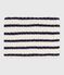 Braga de cuello infantil de punto tricotado a rayas con forro polar azul MARSHMALLOW/ SOIR
