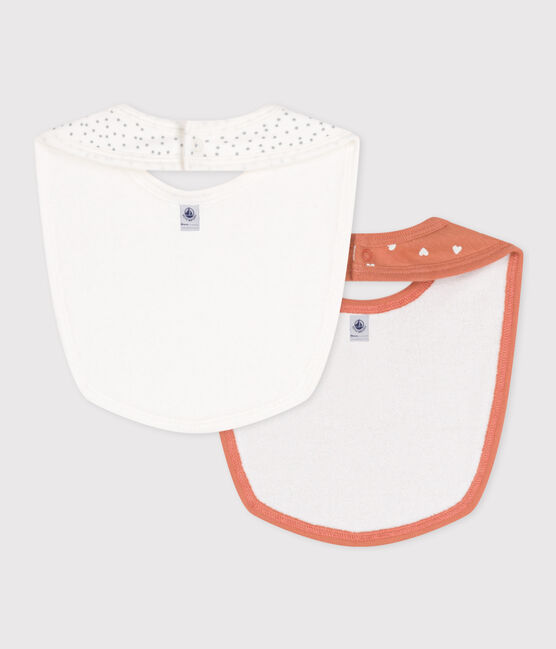 Juego de 2 baberos estampados de algodón para bebé variante 1