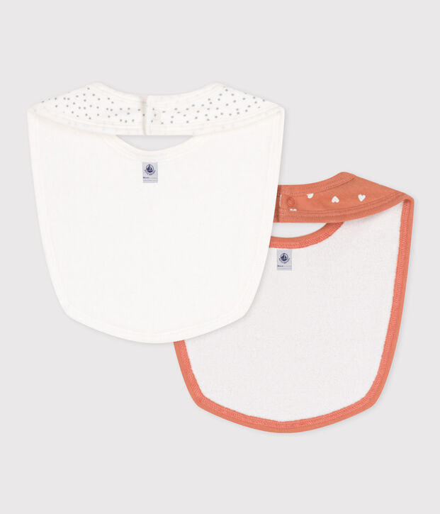 Juego de 2 baberos estampados de algod&oacute;n para beb&eacute; multicolor