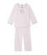 Pijama de terciopelo para niña