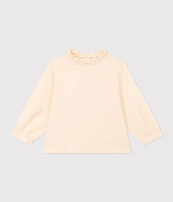 Blusa de manga larga de gasa de algodón para bebé crudo AVALANCHE