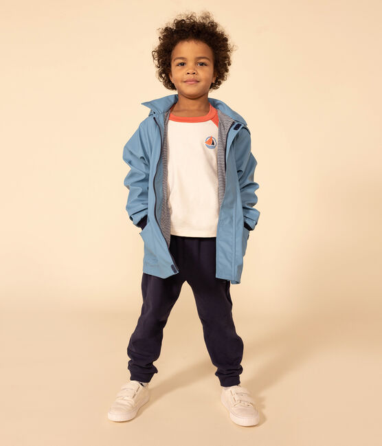 Impermeable emblemático reciclado para niña/niño azul AZUL
