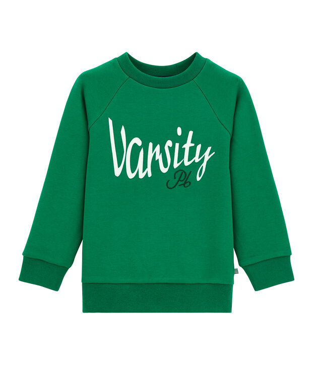 Sudadera para ni&ntilde;o verde